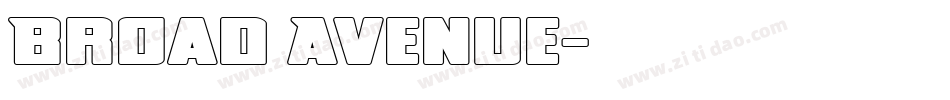 Broad Avenue字体转换